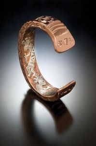 Andy Marion, untitled men’s bracelet, copper.