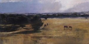 Douglas Fryer, Corbett Ranch, Early Morning, oil, 18 x 36.