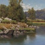 Dennis Doheny, End of Summer--Heart Lake, oil, 20 x 24, William A. Karges Fine Art.