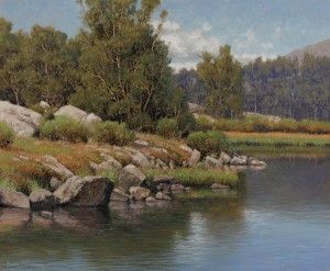 Dennis Doheny, End of Summer--Heart Lake, oil, 20 x 24, William A. Karges Fine Art. 