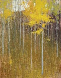 David Grossmann, Early October Hillside, oil, 10 x 8. 