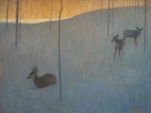 David Grossmann, In the Snow and Shadow, oil, 18 x 24. 