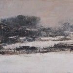 Douglas Fryer, Snow Squall in the Cedars, oil, 18 x 36.