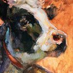 Kyle Paliotto, Cow Bell, oil, 7 x 6.