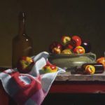 Claudia Seymour, American Heirlooms: Apples, oil, 14 x 18.