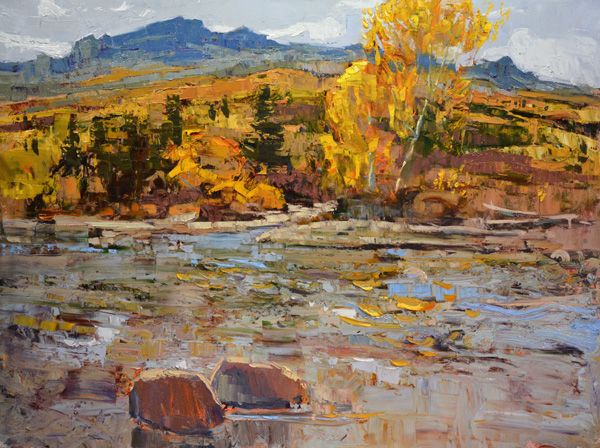 Silas Thompson, Autumn Shift, oil, 30 x 40.