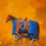 Sophy Brown, The Picador’s Horse, acrylic, 60 x 55.