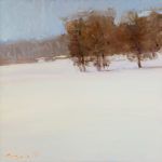 Peter Campbell, Winter Silence, oil, 12 x 12.
