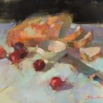 Ingrid Christensen, Bread and Bowl, oil, 16 x 20.