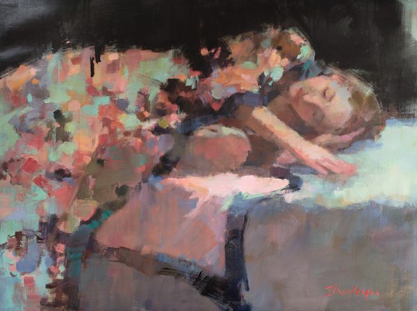 Ingrid Christensen, Fallen, oil, 30 x 40.