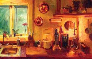 Pam Ingalls, Royce’s Kitchen, oil, 24 x 36.