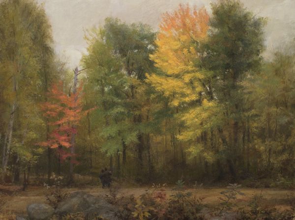 Joshua LaRock, A Walk in Autumn, oil, 9 x 12.   
