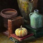 Tim Breaux, Pumpkin Gourd Arrangement, oil, 20 x 16.