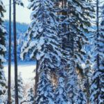 Josh Elliott, Winter Solstice, oil, 60 x 30.