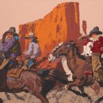 Billy Schenck, The Wild Bunch, oil, 40 x 60.