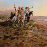 Charles M. Russell, Approach of White Men, 1897, oil, 24 x 34. Estimate: $1,250,000-$1,750,000.