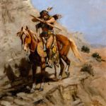 Charles M. Russell, Indian With Bow, c. 1900, oil, 19 x 12. Estimate: $600,000-$800,000.