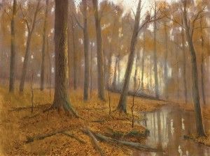 Deborah Paris, The Forest Primeval (study), oil, 18 x 24.