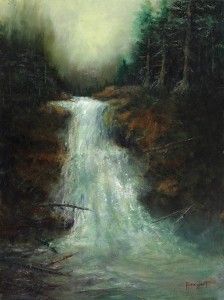 Rene Hart, Silver Falls, oil, 24 x 18.