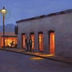 Rodgers Naylor, Evening in La Mesilla, oil, 16 x 20.