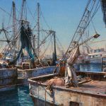 Curt Walters, After the Catch, Puerto Penasco, oil, 20 x 30.
