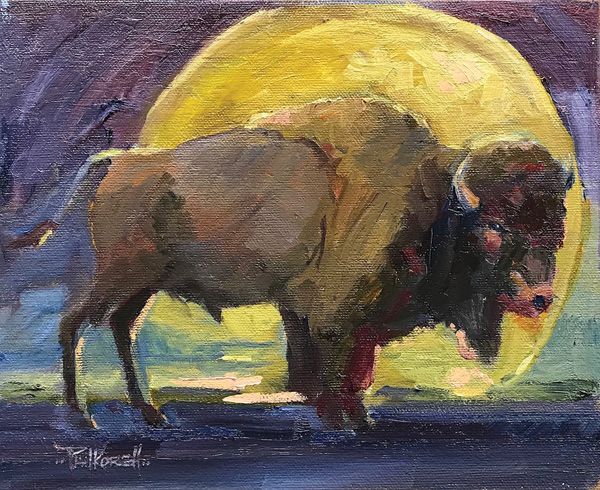 Phil Korell, More Than a Nickel’s Worth, oil, 7 x 9.