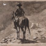 Frederic Remington, Laying Back on the Trail, watercolor, 9 x 11. Estimate: $20,000-$30,000.