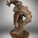 C.M. Russell, A Bronc Twister, bronze, 18 inches high. Estimate: $250,000-$350,000.