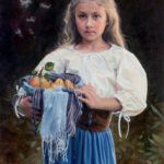 Ardith Starostka, Picked Pears, oil, 30 x 20.