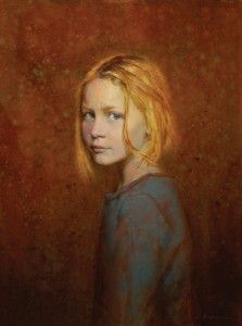 Seth Haverkamp, Blue Eyes, oil, 24 x 18. 