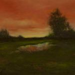 Tammy Gilchrest, Evening’s Reflection, oil, 12 x 16.