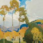 Victor Higgins, Fall Landscape, oil, 12 x 14. Estimate: $40,000-$60,000.
