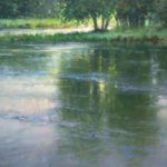 John MacDonald, Stream Bend, oil, 24 x 30.