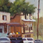 Chuck Mauldin, Third Street, oil, 12 x 9.