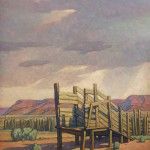 Howard Post, Distant Storm, oil, 40 x 30.