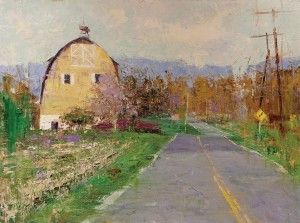 Mike Wise, Back Road, oil, 12 x 16. 