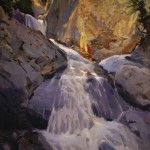 Peter Campbell, Spring Torrent, oil, 20 x 18.