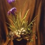 Diane Reeves, Reaching, oil, 24 x 12.