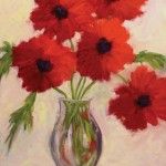Jean Shom, Philly Flowers, oil, 24 x 18.