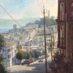 Richard Boyer, Lombard Street, San Francisco, oil, 36 x 36.