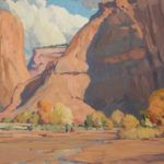 G. Russell Case, Autumn Canyon, oil, 24 x 20.