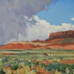 G. Russell Case, Coming Rain, oil, 30 x 40.