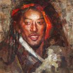Zhiwei Tu, Young Man of Tibet, oil, 24 x 20.