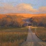 Kim Casebeer, Taking the Back Road, oil, 16 x 20.