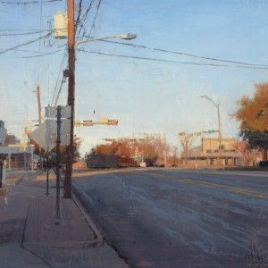 Michael Workman, Fredericksburg, oil, 11 x 11.