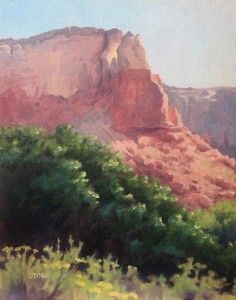 John Meister, Kitchen Mesa Window, oil, 14 x 11. 