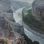 David Caton, Hot Springs Canyon #5, Big Bend, oil, 60 x 48.