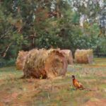 Andrew Peters, Hay Meadow Sanctuary, oil, 16 x 20.