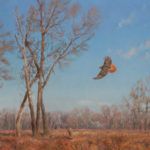 Andrew Peters, Spring Hawk, oil, 24 x 30.