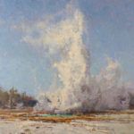 Scott L. Christensen, Yellowstone Geyser, oil, 24 x 26.